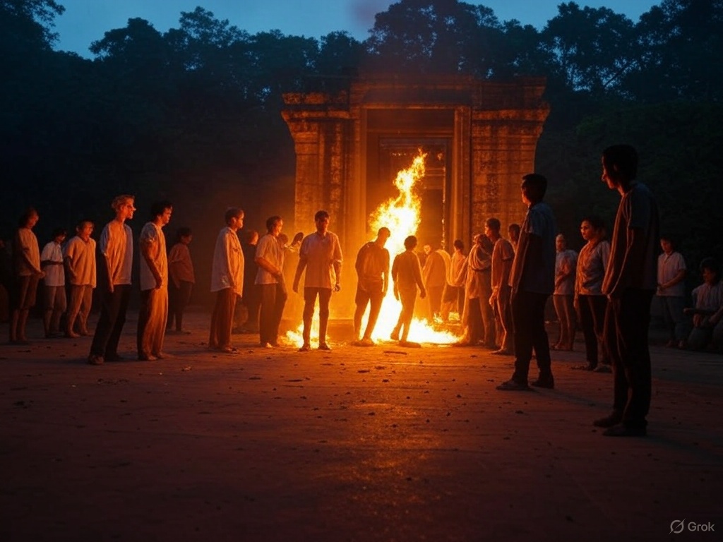 নওদায় হিন্দু-মুসলমান সঙ্ঘর্ষ, মন্দিরে আগুন দিল দুষ্কৃতীরা